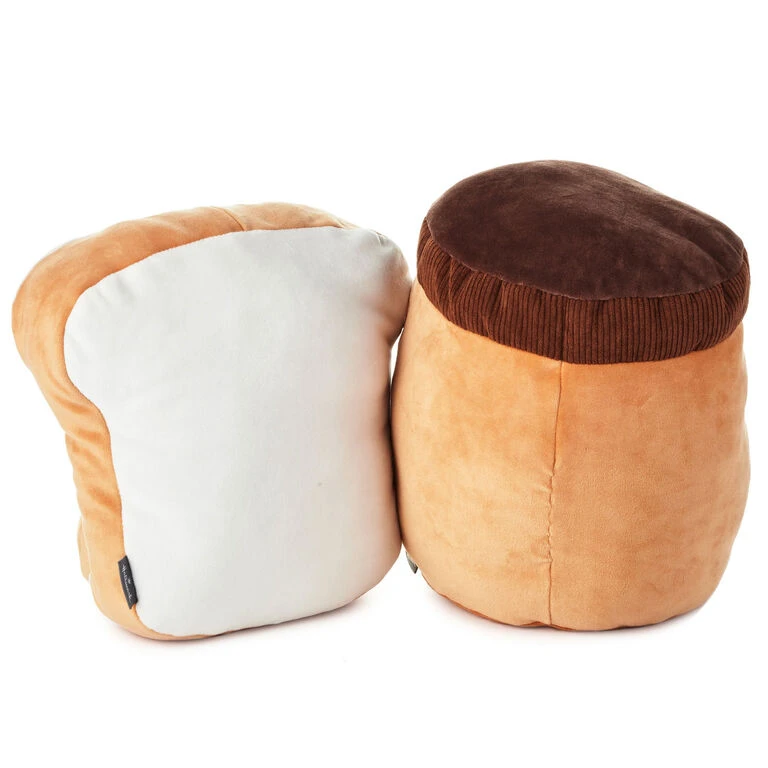 Hallmark Large Better Together Peanut Butter And Jelly Magnetic Plush, 12" 4 Hallmark Large Better Together Peanut Butter And Jelly Magnetic Plush, 12" - Image 2