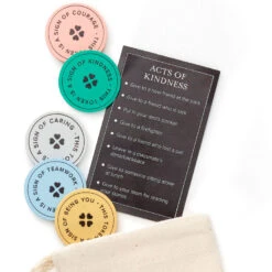 Hallmark Little World Changers™ And Kind Culture Co. The Doll Kind Light Skin Girl, 12" 14 Hallmark Little World Changers™ And Kind Culture Co. The Doll Kind Light Skin Girl, 12" -Hallmark Sales Store Little World Changers Light Skin Girl Doll With Tokens 1KID2085 05