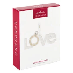 Hallmark We're Engaged! 2023 Porcelain Ornament 11 Hallmark We're Engaged! 2023 Porcelain Ornament -Hallmark Sales Store Love With Engagement Ring Keepsake Ornament 1999QHX3077 04