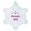 Hallmark Magic Sparkling Snowflake Block Text Personalized Ornament With Light -Hallmark Sales Store Magic Sparkling Snowflake Block Text Personalized Keepsake Ornament With Light 2999QHE2010B2 01