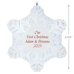Hallmark Magic Sparkling Snowflake Script Text Personalized Ornament With Light 8 Hallmark Magic Sparkling Snowflake Script Text Personalized Ornament With Light -Hallmark Sales Store Magic Sparkling Snowflake Script Text Personalized Keepsake Ornament With Light 2999QHE2010B1 03