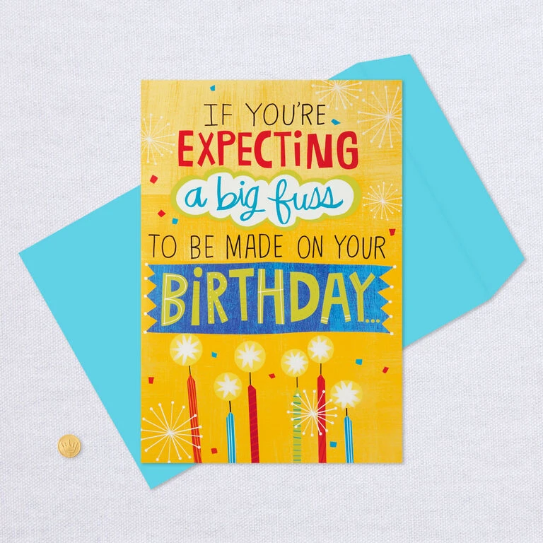 Hallmark 16" Make A Fuss Cake Pop-Up Jumbo Birthday Card 8 Hallmark 16" Make A Fuss Cake Pop-Up Jumbo Birthday Card - Image 6