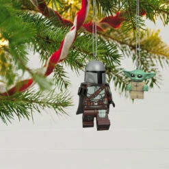 Hallmark The Mandalorian™ And Grogu™ LEGO® Star Wars™ Minifigure Ornaments, Set Of 2 9 Hallmark The Mandalorian™ And Grogu™ LEGO® Star Wars™ Minifigure Ornaments, Set Of 2 -Hallmark Sales Store Mandalorian Grogu LEGO Minifig Keepsake Ornaments 2499QXI7079 02