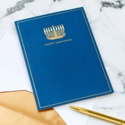 Hallmark Season Full Of Light 3D Pop-Up Hanukkah Card 16 Hallmark Season Full Of Light 3D Pop-Up Hanukkah Card -Hallmark Sales Store Menorah 3D PopUp Hanukkah Card 5XXH1003 06