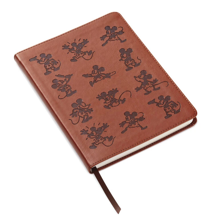 Hallmark Disney Mickey Mouse Brown Faux Leather Journal 3 Hallmark Disney Mickey Mouse Brown Faux Leather Journal