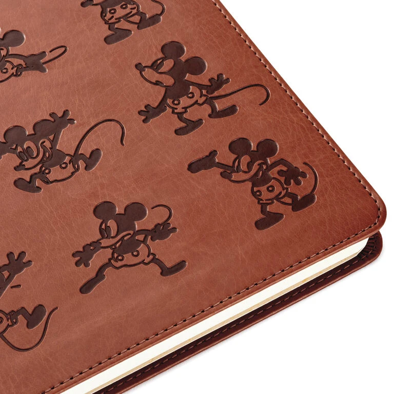 Hallmark Disney Mickey Mouse Brown Faux Leather Journal 7 Hallmark Disney Mickey Mouse Brown Faux Leather Journal - Image 5
