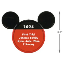 Hallmark Disney Mickey Mouse Ears Silhouette Text Personalized Ornament 8 Hallmark Disney Mickey Mouse Ears Silhouette Text Personalized Ornament -Hallmark Sales Store Mickey Mouse Ears Shape Text Personalized Ornament 2499QHE1962B1 03