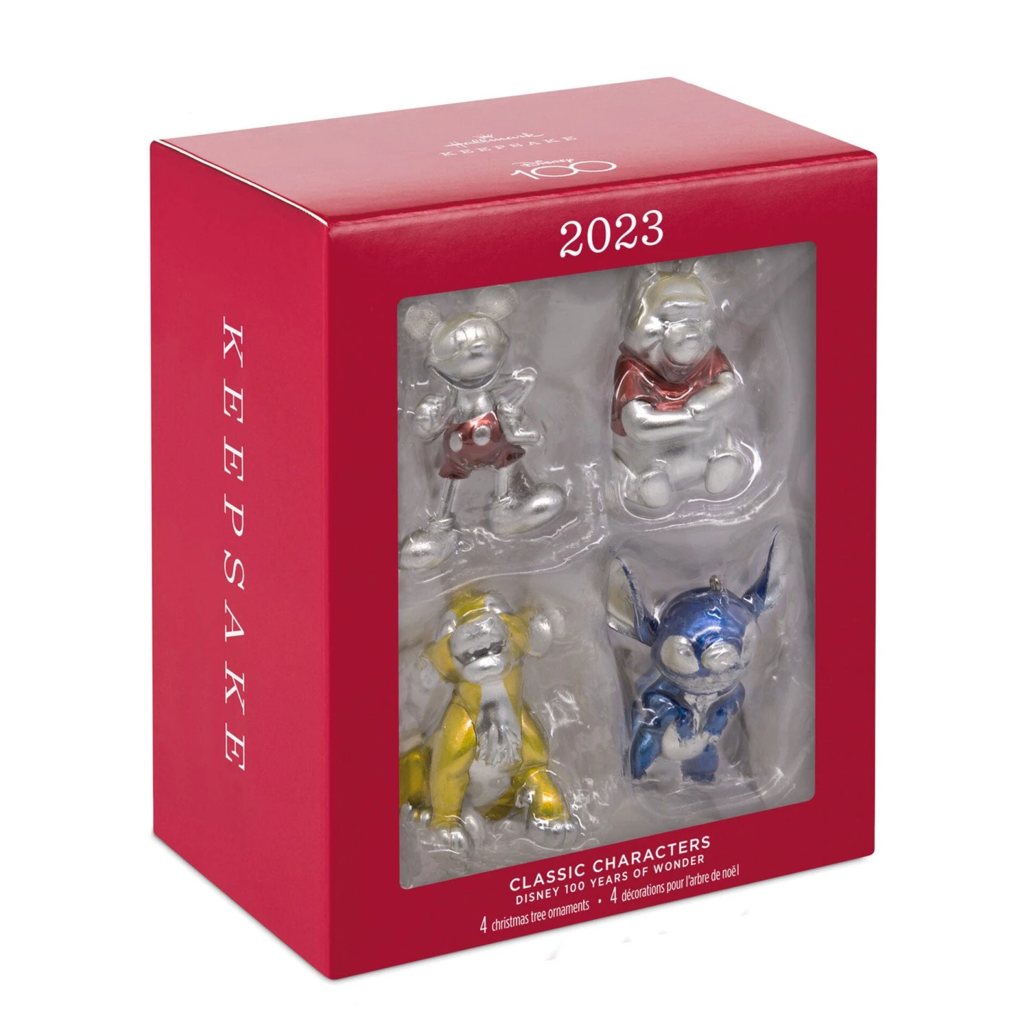 Hallmark Disney 100 Years Of Wonder Classic Characters Ornaments, Set Of 4 3 Hallmark Disney 100 Years Of Wonder Classic Characters Ornaments, Set Of 4