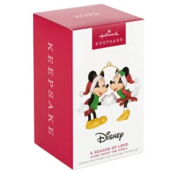 Hallmark Disney Mickey And Minnie A Season Of Love Ornament -Hallmark Sales Store Mickey and Minnie Hands Heart Keepsake Ornament 2099QXD6667 04 1