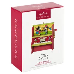 Hallmark Disney Mickey And Minnie Let's Dance! Musical Ornament With Motion -Hallmark Sales Store Mickey and Minnie Piano Keepsake Ornament 2699QXD6717 04