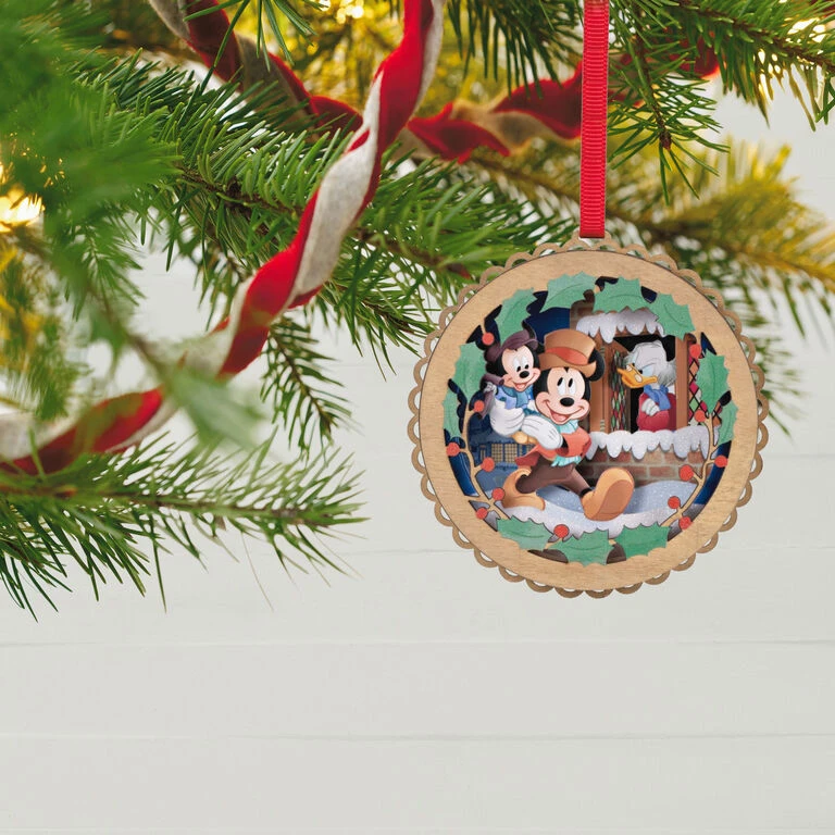 Hallmark Disney Mickey's Christmas Carol 40th Anniversary Papercraft Ornament 4 Hallmark Disney Mickey's Christmas Carol 40th Anniversary Papercraft Ornament - Image 2