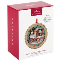Hallmark Disney Mickey's Christmas Carol 40th Anniversary Papercraft Ornament