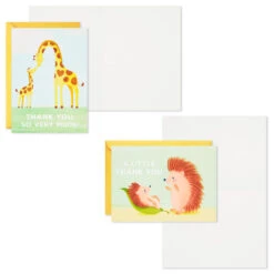 Hallmark Mom And Baby Animal Assortment Blank Thank-You Notes, Pack Of 48 13 Hallmark Mom And Baby Animal Assortment Blank Thank-You Notes, Pack Of 48 -Hallmark Sales Store Mom and Baby Animal Assortment Blank ThankYou Notes 5STZ1134 04