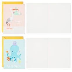 Hallmark Mom And Baby Animal Assortment Blank Thank-You Notes, Pack Of 48 14 Hallmark Mom And Baby Animal Assortment Blank Thank-You Notes, Pack Of 48 -Hallmark Sales Store Mom and Baby Animal Assortment Blank ThankYou Notes 5STZ1134 05