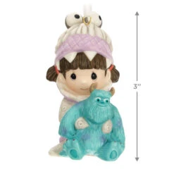 Hallmark Disney/Pixar Precious Moments Monsters, Inc. Boo And Sulley Porcelain Ornament -Hallmark Sales Store Monsters Inc. Boo and Sulley Keepsake Ornament 3999QXD6629 03