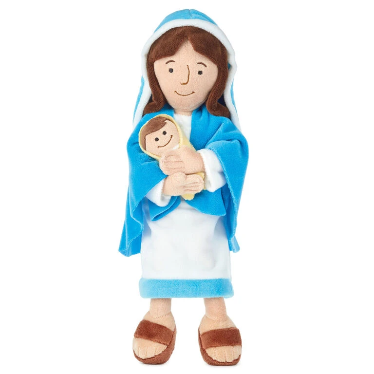 Hallmark Mother Mary Holding Baby Jesus Stuffed Doll, 12.75" 3 Hallmark Mother Mary Holding Baby Jesus Stuffed Doll, 12.75"