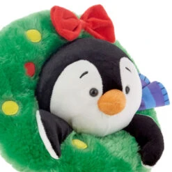 Hallmark Playful Penguins All Decked Out Musical Plush Penguin With Light And Motion -Hallmark Sales Store Musical Playful Penguins Plush With Light Motion 1KCX1100 04