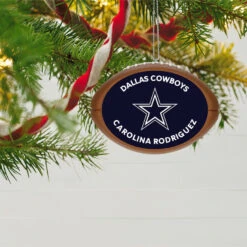 Hallmark NFL Football Dallas Cowboys Text Personalized Ornament -Hallmark Sales Store NFL Football Dallas Cowboys Text Personalized Ornament 2499QHE1985B3 02