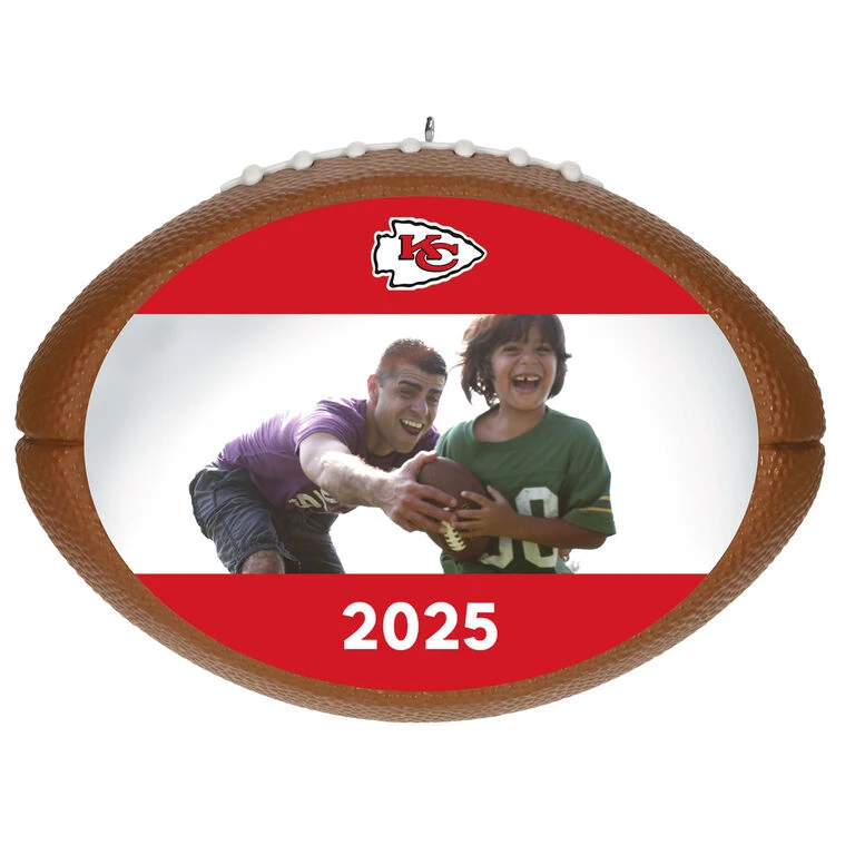 Hallmark NFL Football Kansas City Chiefs Text And Photo Personalized Ornament 3 Hallmark NFL Football Kansas City Chiefs Text And Photo Personalized Ornament