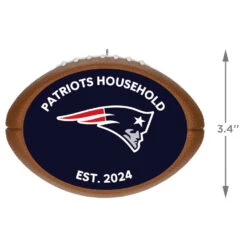 Hallmark NFL Football New England Patriots Text Personalized Ornament -Hallmark Sales Store NFL Football New England Patriots Text Personalized Ornament 2499QHE1985B8 03