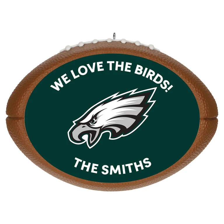 Hallmark NFL Football Philadelphia Eagles Text Personalized Ornament 3 Hallmark NFL Football Philadelphia Eagles Text Personalized Ornament
