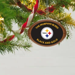 Hallmark NFL Football Pittsburgh Steelers Text Personalized Ornament -Hallmark Sales Store NFL Football Pittsburgh Steelers Text Personalized Ornament 2499QHE1985B2 02