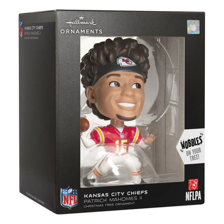 NFL Kansas City Chiefs Patrick Mahomes II Bouncing Buddy Hallmark Ornament 6 NFL Kansas City Chiefs Patrick Mahomes II Bouncing Buddy Hallmark Ornament - Image 4
