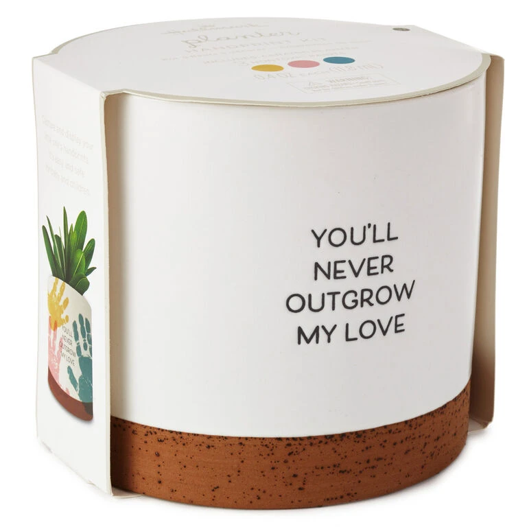Hallmark Never Outgrow My Love Planter Handprint Kit 5 Hallmark Never Outgrow My Love Planter Handprint Kit - Image 3