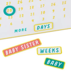 Hallmark So Excited To Meet You Magnetic Baby Countdown Board -Hallmark Sales Store New Baby Pregnancy Countdown Calendar 1BBY4821 03