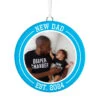 Hallmark New Dad Personalized Text And Photo Ceramic Ornament -Hallmark Sales Store New Dad Personalized Round Ceramic Ornament 1999QHE1711B28 01