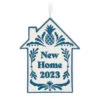 Hallmark New Home 2023 Porcelain Ornament -Hallmark Sales Store New Home Blue and White House Keepsake Ornament 1799QHX3039 01