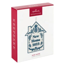 Hallmark New Home 2023 Porcelain Ornament -Hallmark Sales Store New Home Blue and White House Keepsake Ornament 1799QHX3039 04