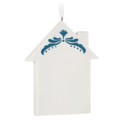 Hallmark New Home 2023 Porcelain Ornament -Hallmark Sales Store New Home Blue and White House Keepsake Ornament 1799QHX3039 06