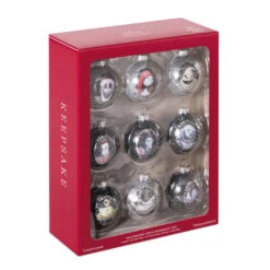 Hallmark Disney Tim Burton's The Nightmare Before Christmas Halloween Town Glass Ornaments, Set Of 9 -Hallmark Sales Store Nightmare Before Christmas Glass Ball Keepsake Ornaments 2999QSB6289 04 1