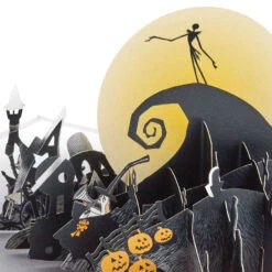 Hallmark Disney Tim Burton's The Nightmare Before Christmas Happy Nightmares 3D Pop-Up Card -Hallmark Sales Store Nightmare Before Christmas Jack Skellington 3D PopUp Card 1499LAD2846 03