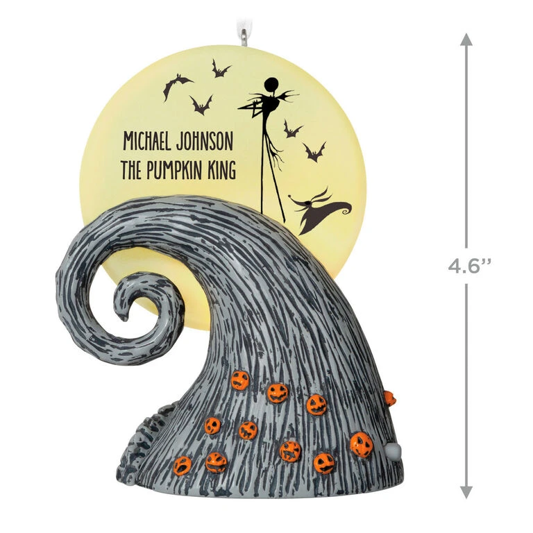 Hallmark Disney Tim Burton’s The Nightmare Before Christmas Jack And Zero Personalized Ornament With Light 5 Hallmark Disney Tim Burton’s The Nightmare Before Christmas Jack And Zero Personalized Ornament With Light - Image 3
