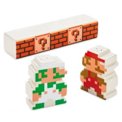 Hallmark Nintendo Super Mario Bros.® Mario And Luigi Salt And Pepper Shakers, Set Of 3 7 Hallmark Nintendo Super Mario Bros.® Mario And Luigi Salt And Pepper Shakers, Set Of 3 -Hallmark Sales Store Nintendo Super Mario Luigi Salt And Pepper Shaker Set 1NIT1001 03