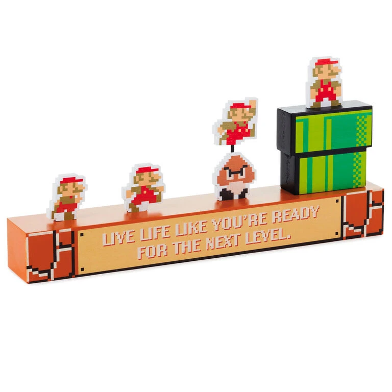 Hallmark Nintendo Super Mario Bros.® Next Level Quote Figurine 3 Hallmark Nintendo Super Mario Bros.® Next Level Quote Figurine