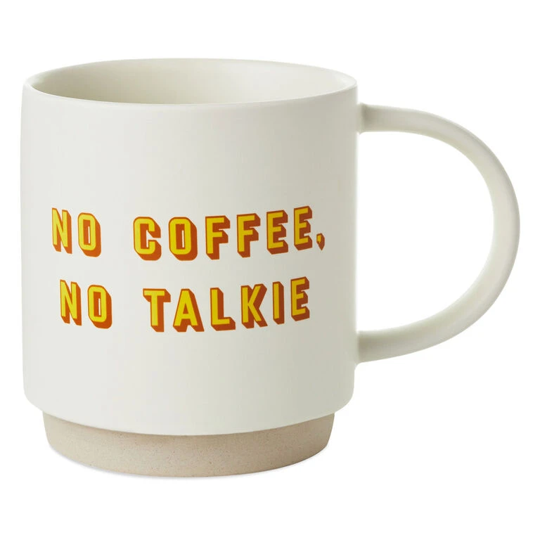 Hallmark No Coffee, No Talkie Funny Mug, 16 Oz. 3 Hallmark No Coffee, No Talkie Funny Mug, 16 Oz.