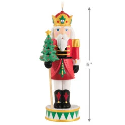 Hallmark Noble Nutcrackers Special Edition Porcelain Ornament -Hallmark Sales Store Nutcracker With Tree Keepsake Ornament 3499QGO2979 03