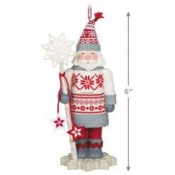 Hallmark Noble Nutcrackers Snowfall Prince Ornament -Hallmark Sales Store Nutcracker in Sweater Keepsake Ornament 2499QXR8147 03