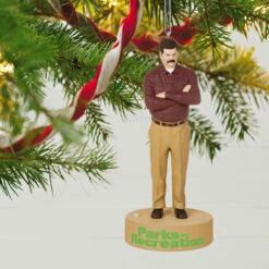 Hallmark Parks And Recreation Ron Swanson Ornament With Sound -Hallmark Sales Store Parks and Rec Ron Swanson Keepsake Ornament 2199QXI7277 02