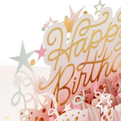 Hallmark Here's To A Happy Year Ahead 3D Pop-Up Birthday Card 15 Hallmark Here's To A Happy Year Ahead 3D Pop-Up Birthday Card -Hallmark Sales Store Party Decorations 3D PopUp Birthday Card 1299LAD2899 04