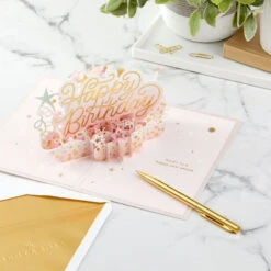 Hallmark Here's To A Happy Year Ahead 3D Pop-Up Birthday Card 19 Hallmark Here's To A Happy Year Ahead 3D Pop-Up Birthday Card -Hallmark Sales Store Party Decorations 3D PopUp Birthday Card 1299LAD2899 08