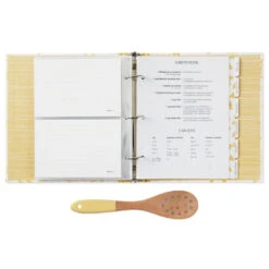 Hallmark Pasta Recipe Organizer Book With Wooden Strainer Spoon 8 Hallmark Pasta Recipe Organizer Book With Wooden Strainer Spoon -Hallmark Sales Store PastaThemed Recipe Binder With Wood Spoon 1TOG1035 03