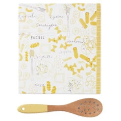 Hallmark Pasta Recipe Organizer Book With Wooden Strainer Spoon 9 Hallmark Pasta Recipe Organizer Book With Wooden Strainer Spoon -Hallmark Sales Store PastaThemed Recipe Binder With Wood Spoon 1TOG1035 04