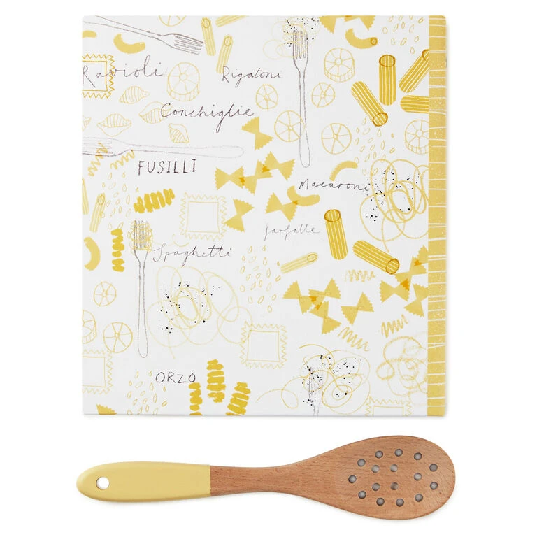 Hallmark Pasta Recipe Organizer Book With Wooden Strainer Spoon 6 Hallmark Pasta Recipe Organizer Book With Wooden Strainer Spoon - Image 4