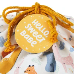 Hallmark 28" Pastel Animals Large Fabric Gift Bag With Tag -Hallmark Sales Store Pastel Animals Fabric Gift Sack With Tag 1499EGB7167 04