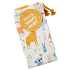 Hallmark 28" Pastel Animals Large Fabric Gift Bag With Tag -Hallmark Sales Store Pastel Animals Fabric Gift Sack With Tag 1499EGB7167 06