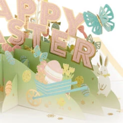 Hallmark Happy Surprises 3D Pop-Up Easter Card 14 Hallmark Happy Surprises 3D Pop-Up Easter Card -Hallmark Sales Store Pastel Eggs 3D PopUp Easter Card 1299IRC7072 04